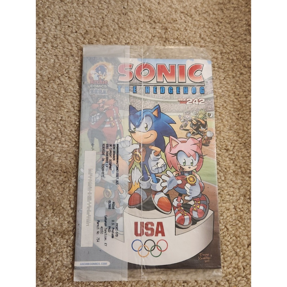 SONIC THE HEDGEHOG #242 SUMMER 2012 OLYMPICS ISSUE TERRY AUSTIN COVER ART 2012